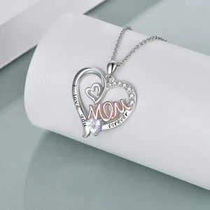 I Love You Forever MOM Heart Necklace
